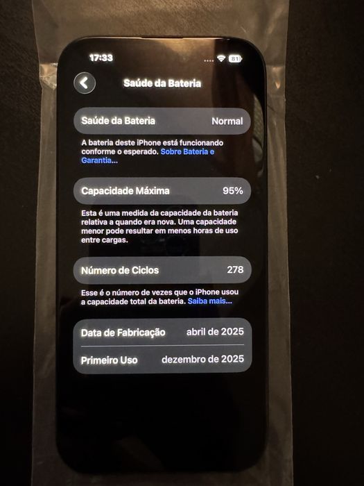iPhone 15 128GB Bateria Original 95%