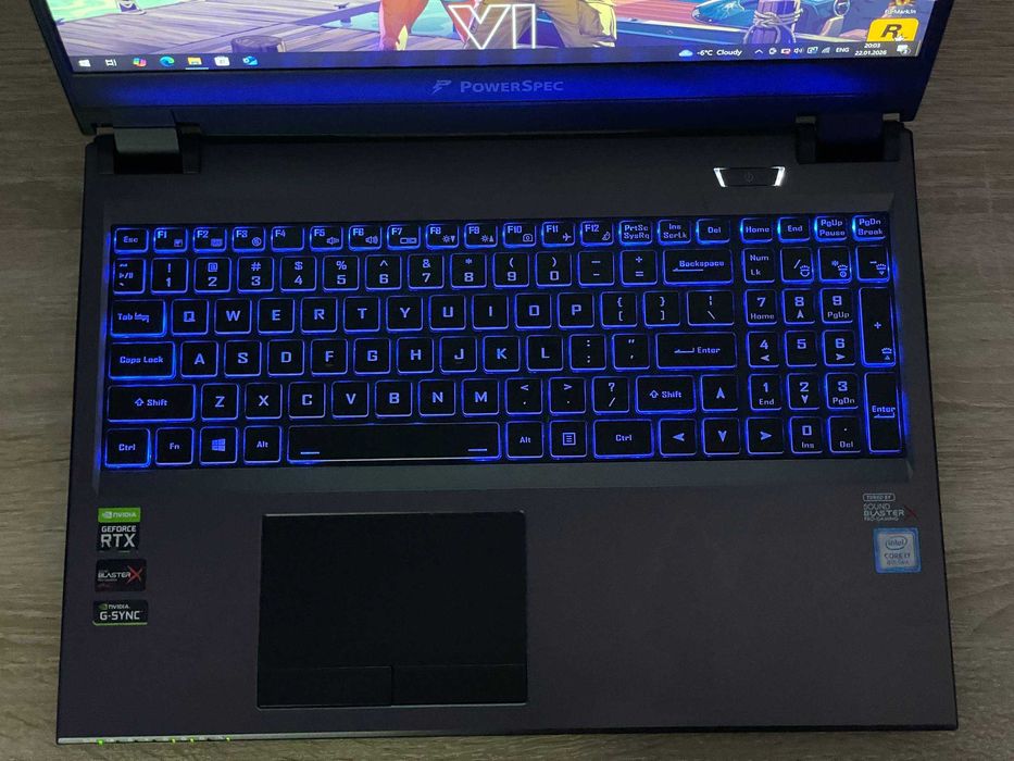 Ігровий PowerSpec 15.6 144Hhz/ Core I7-8750H/Rtx 2070/ 16/512 Ноутбук