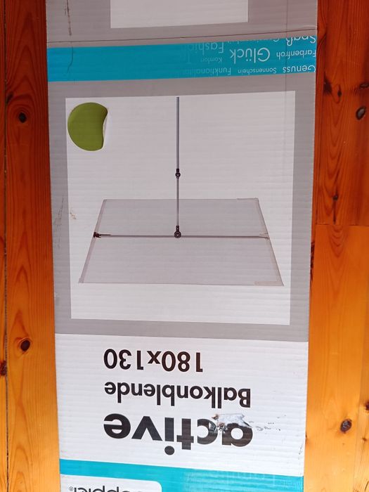 Osłona balkonowa jasno zielona 1,8 x 1,3 m active Doppler Balkonblend