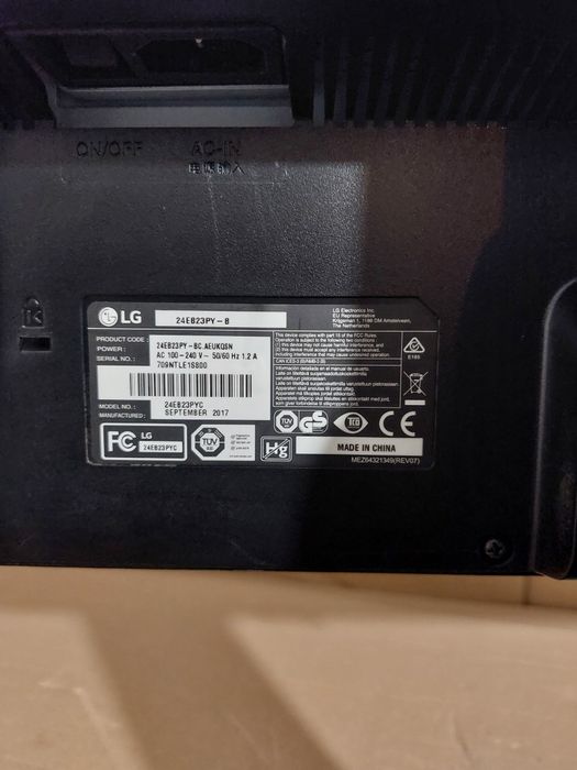 Монітор LG 24EB23PY, LED, IPS, FULLHD, DisplayPort. 24 Діагональ!