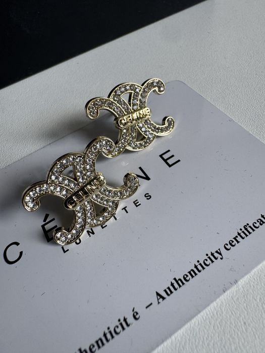 Kolczyki Celine premium 2x1,5 cm