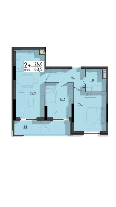 Продаж 2- кімнатної квартири преміум ЖК біля озера