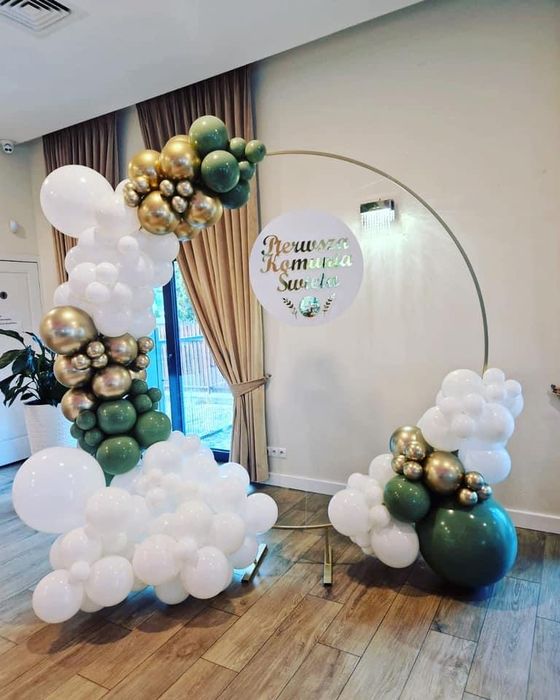 Komunia balony ścianka