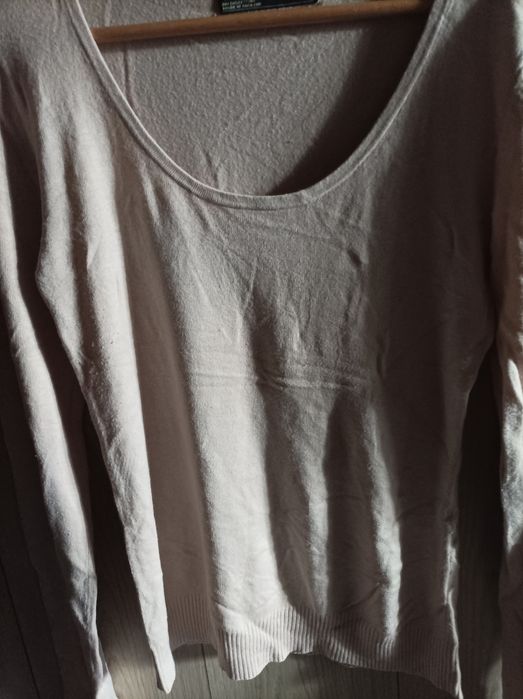 Beżowy, kremowy sweter, Zara, L