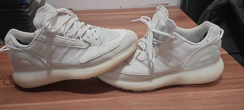 Buty sneakersy Adidas ZX 5K Boost Cloud White GX9537 białe rozmiar 42