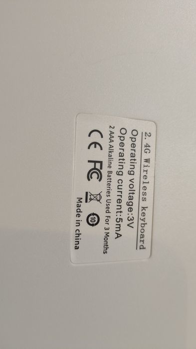 Klawiatura bezprzewodowa Slim 2.4GHz | Srebrna | Jak Apple | PC/Laptop