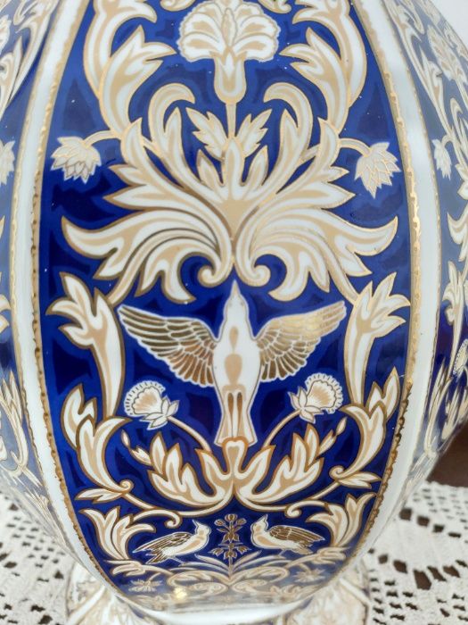 Jarrão azul e dourado