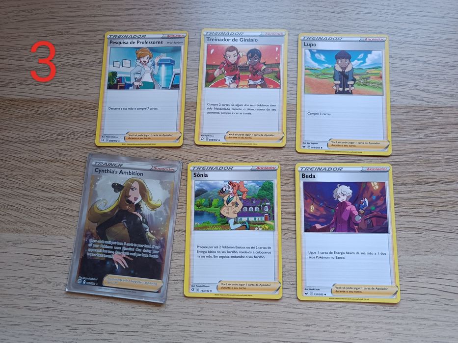 Cartas de Pokémon (verdadeiras)