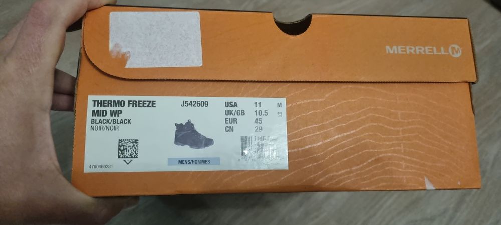 Зимові чоловічі черевики Merrell thermo freeze mid wp