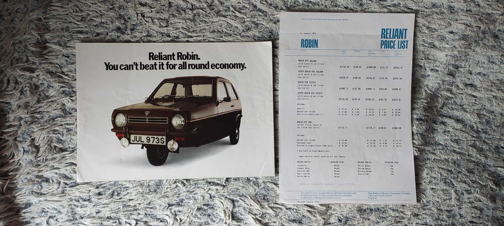 Prospekt Reliant Robin
