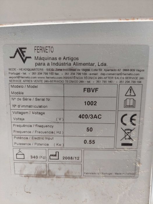 Vende se maquina formadora baguetes  pão e  cacetes padaria