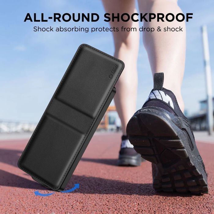 Etui Tech-Protect Wallet na Samsung Galaxy Z Flip 7 - czarne