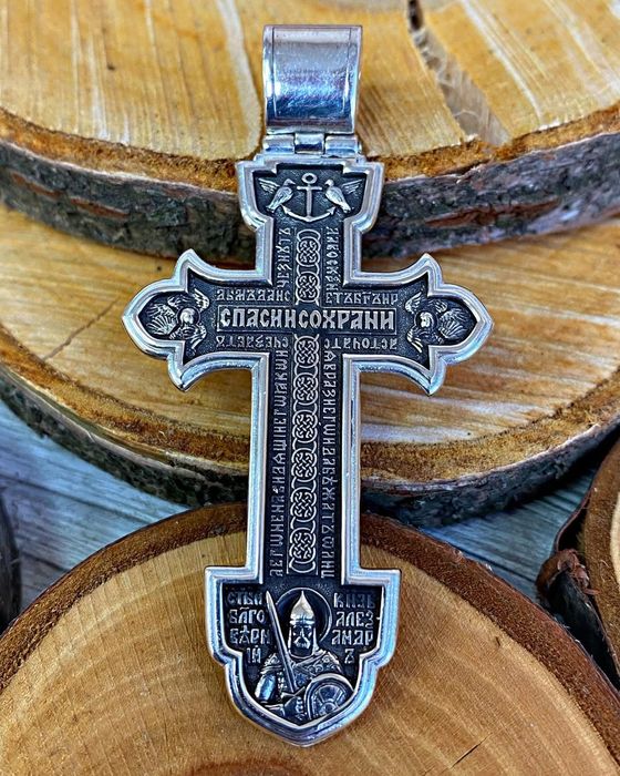 Срібний хрестик ладанка серебряная срібло серебро крестик кулон  925