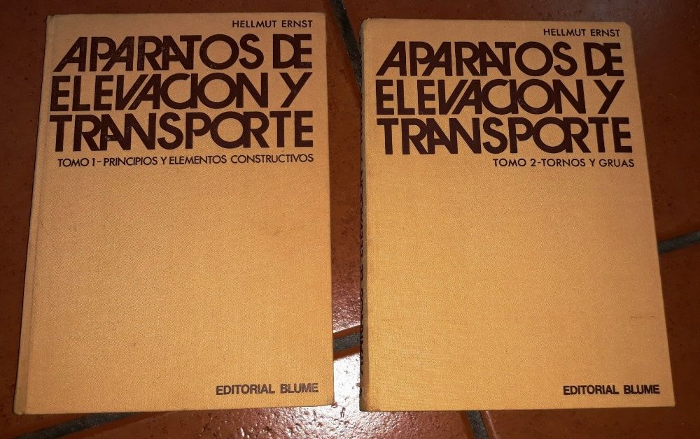 Livros Engenharia - "Aparatos de Elevacion y Transporte" - 2 Volumes
