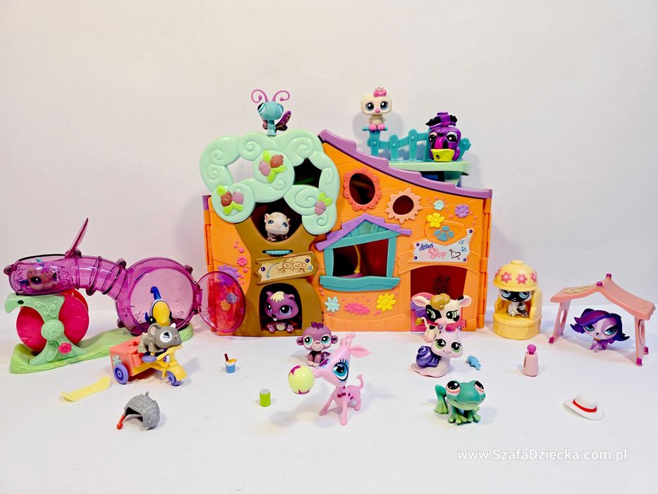 Littlest Pet Shop - Domek dla LPS + Figurki Lps + Akcesoria Lps