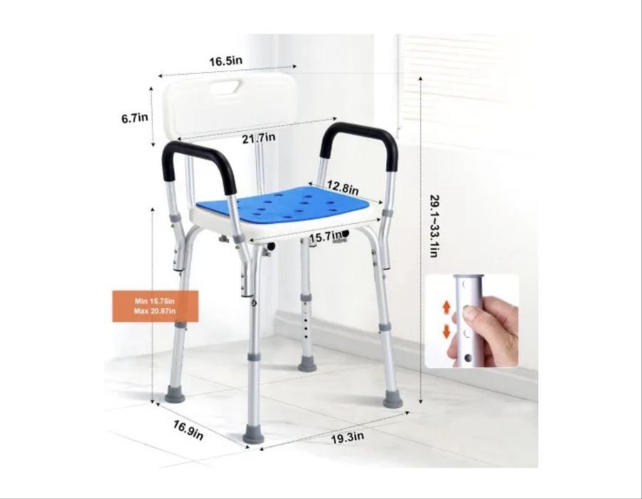 Cadeira de banho Vevor - 180KG