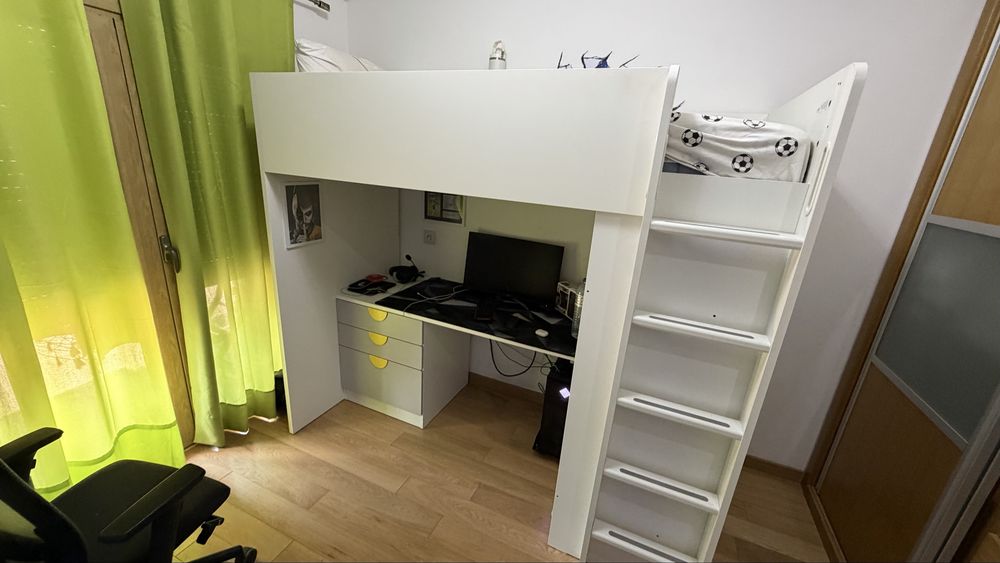 Cama Alta IKEA SMASTAD - impecavel