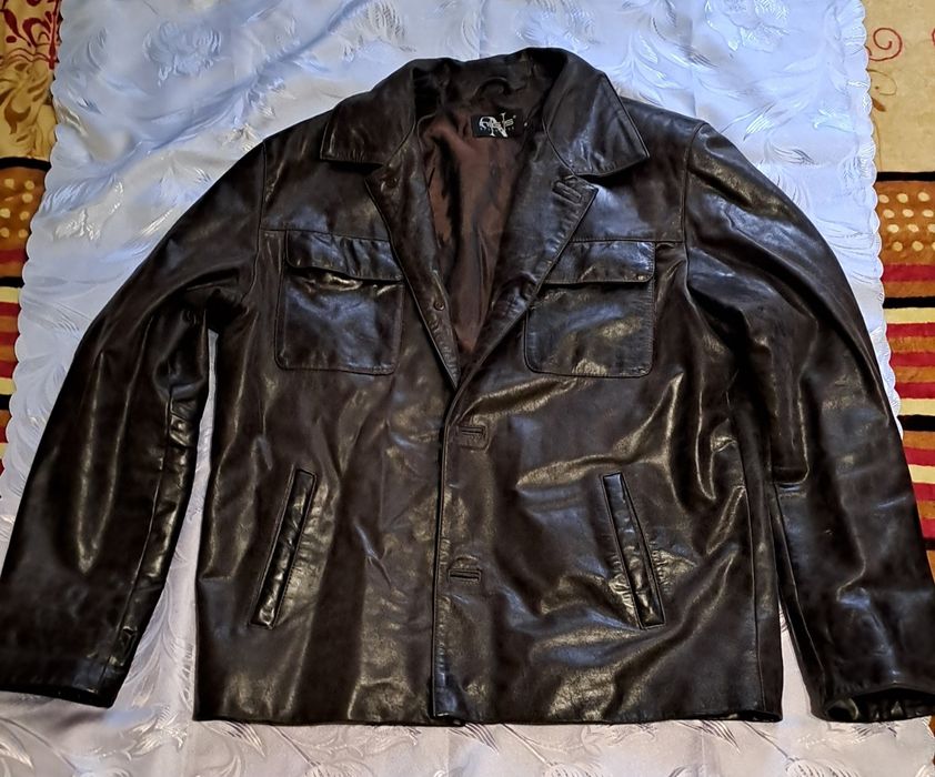 Куртка чоловіча шкіряна xl