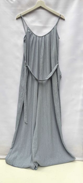 Kombinezon Niebieski H&M Proste Nogawki XS 34 Długi Oversize