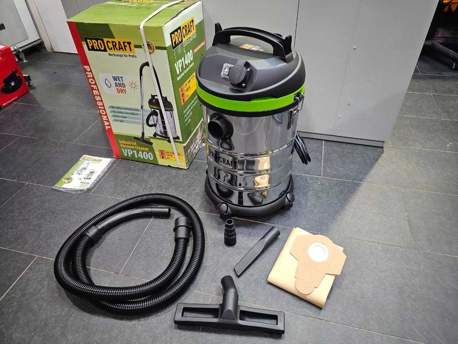 Пылесос Строительный Промышленный ProCraft 30л +Розетка +Переходник