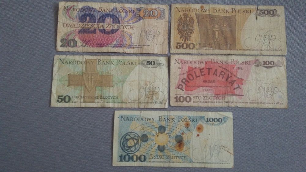 mix monet i byłe DDR, RFN, ZSRR, banknoty PRL, cccp