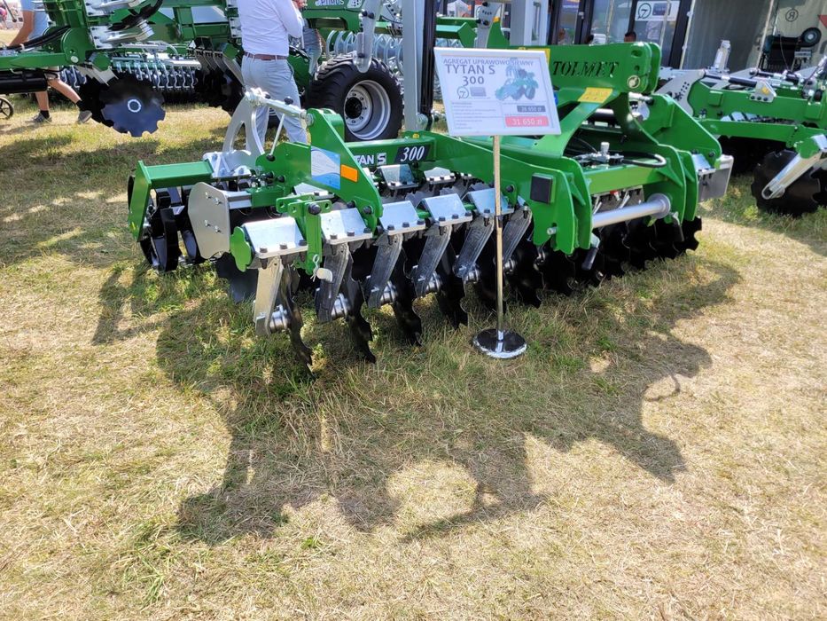 Agregat uprawowo - siewny talerzówka - TOLMET TYTAN 2,5m 2.7 m3m, raty