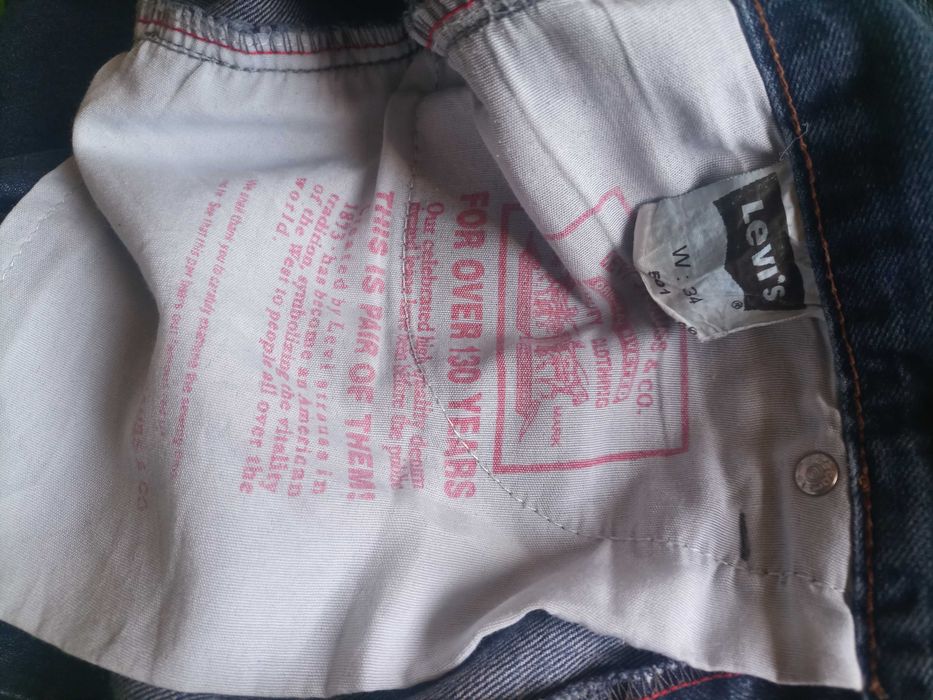 Levi Strauss 501 spodnie jeansowe 34/34 100% bawełna