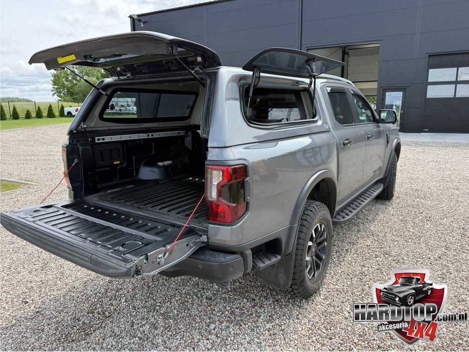 Zabudowa  Hardtop Ford Ranger 2023+ szyby przesuwne/podnoszone