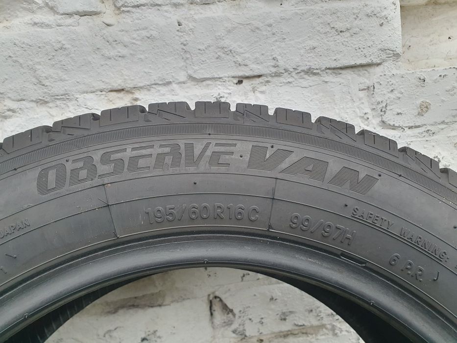 Opony zimowe 2szt. 195/60/16 C TOYO do busa! 2022 rok!!! 8mm! MONTAŻ!!