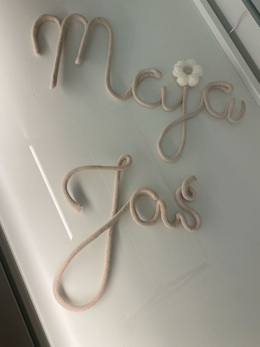 Imię dziecka, dekoracja do pokoju dziecka, handmade