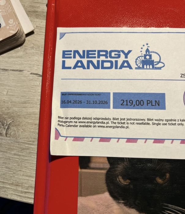 Energylandia bilet sezon wysoki