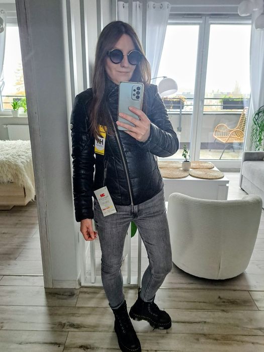 Zimowa kurtka skórzana