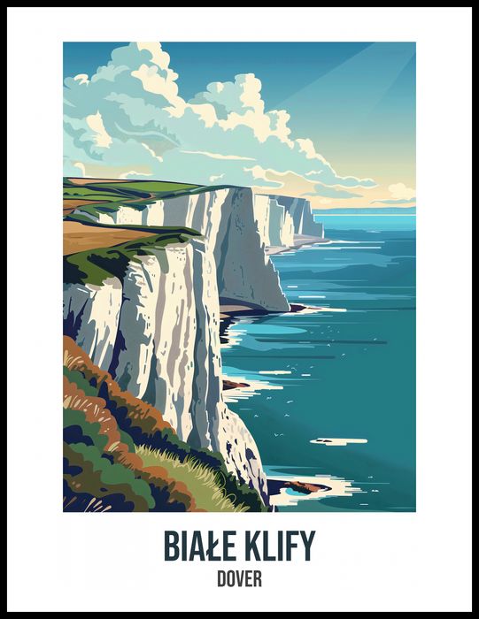 Plakat 60x80cm Białe Klify