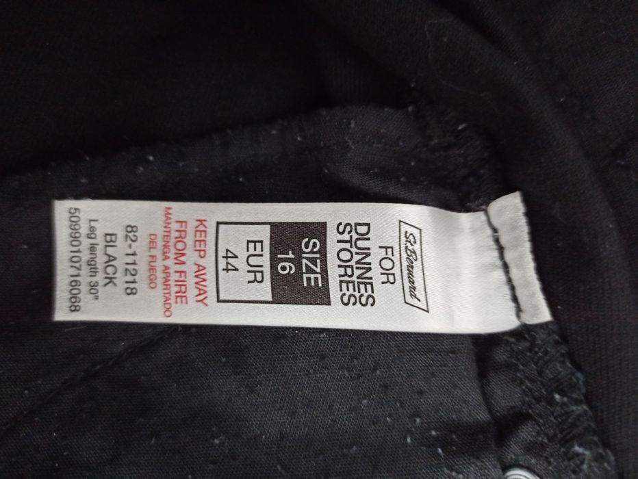 Czarne spodnie jeansowe Dunnes Stores rozm. XL