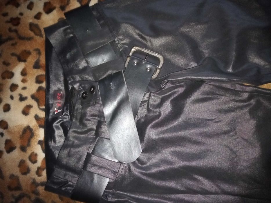 Брюки імітація шкіряного покриття