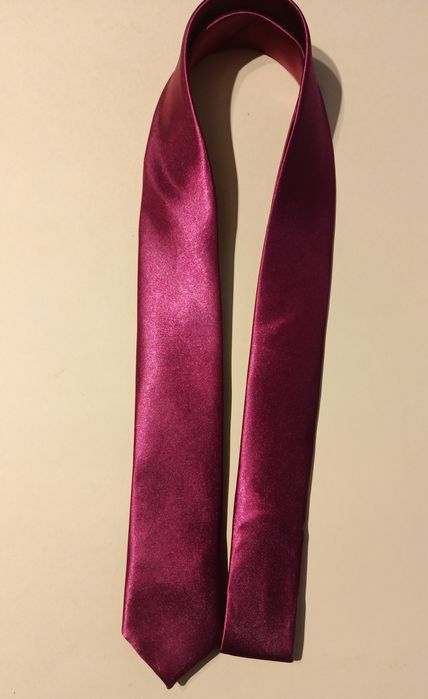 Krawat męski bordowy