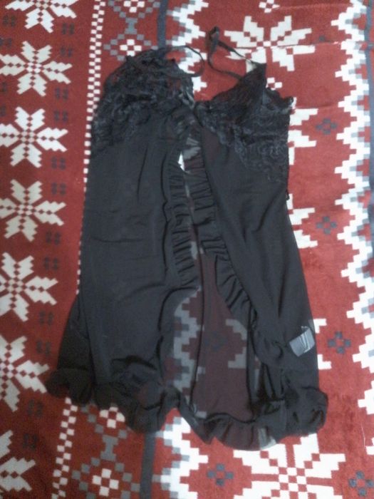 Czarna damska bielizna