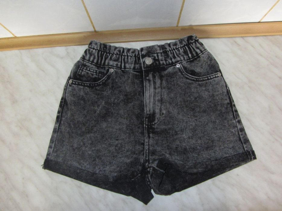 Шорты джинсовые чёрные