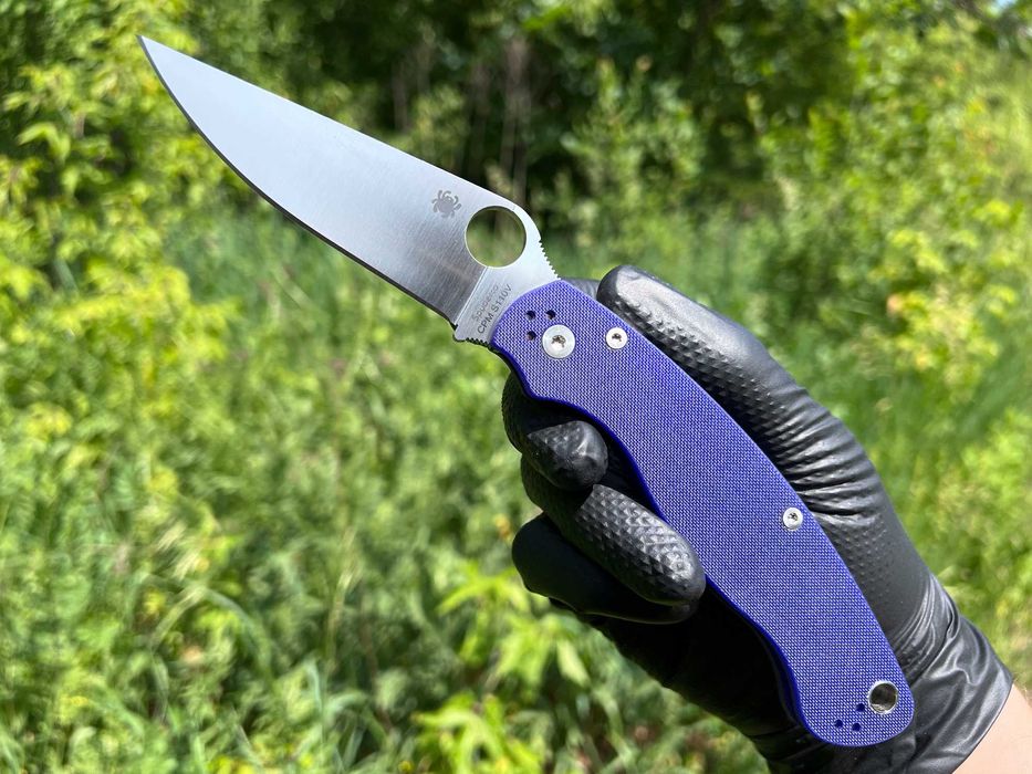Складний ніж Spyderco Military 2 Compression Lock Dark Blue G-10 S110V