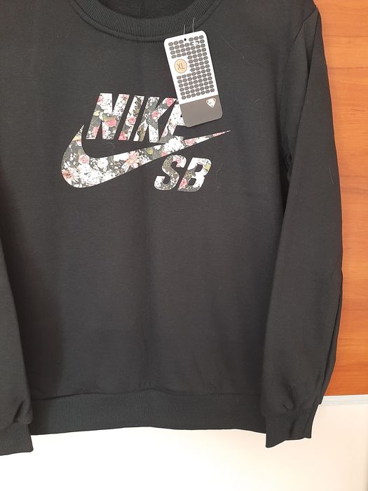 Ciemno szara bluza z nadrukiem L XL