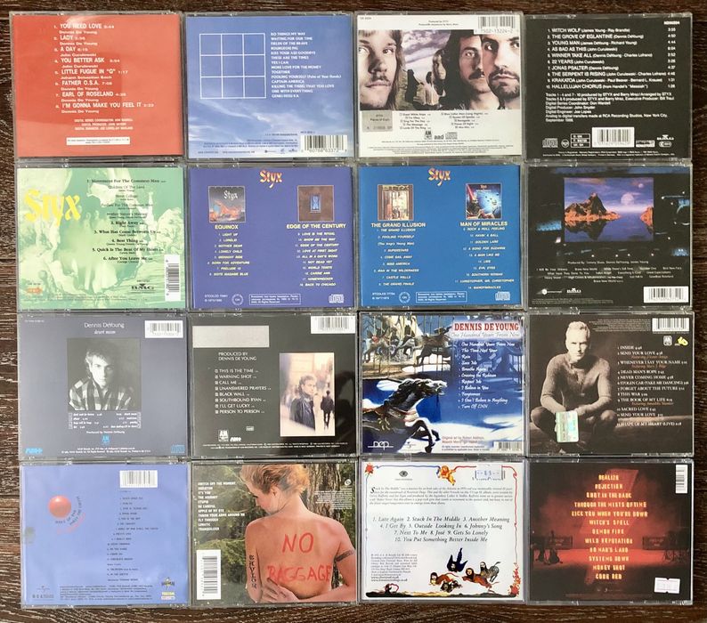 CD диски. Sting. Styx. AC/DC. Cranberries. Stealers Wheel. Dennis De Young.