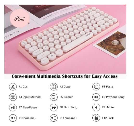 Bezprzewodowa Klawiatura Retro FELiCON 308i