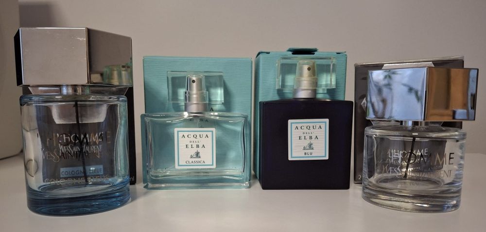 Puste flakony butelki po perfumach