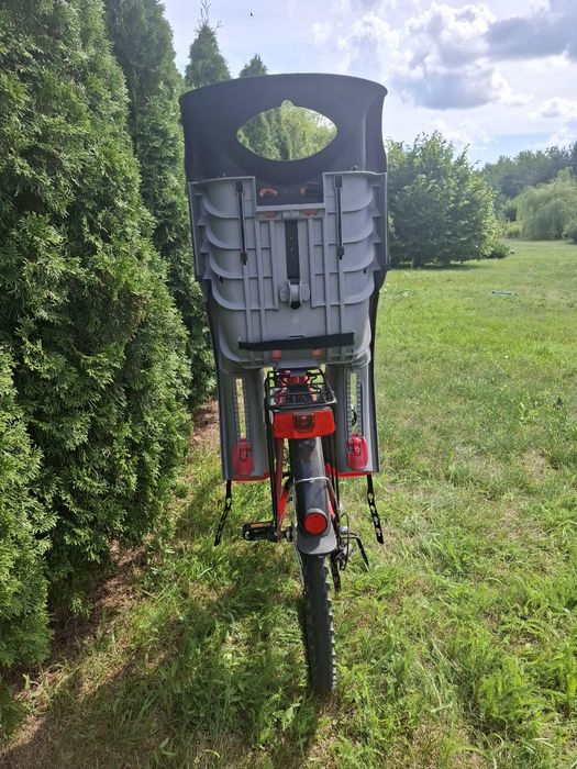 Rower górski Travers ATB Aero koła 26" - czerwony z fotelikiem dziecię