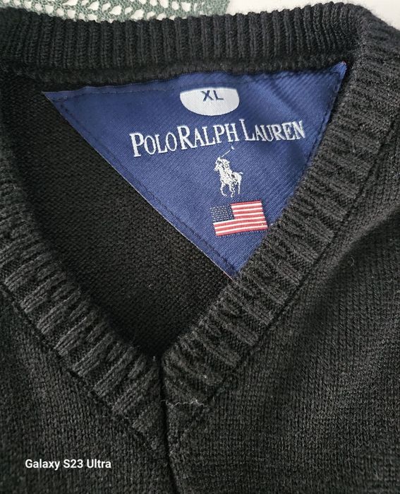 Sweter męski z konikiem akrylowy XL