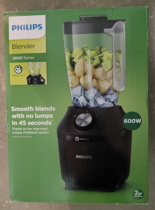 Nowy blender kielichowy Philips 600W czarny