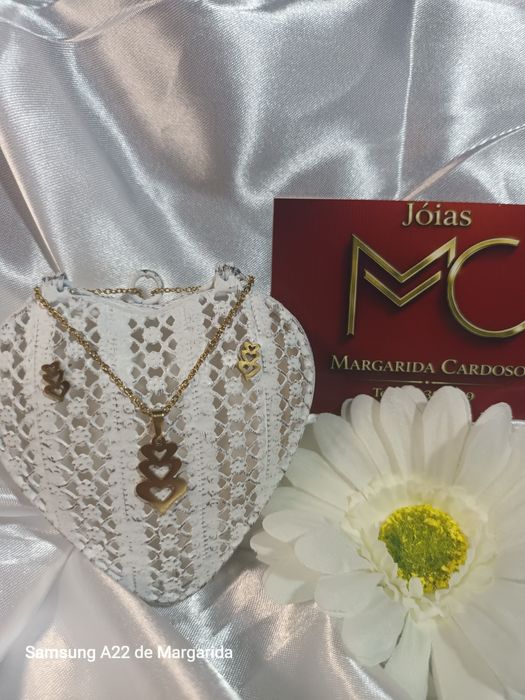 Conjunto de colar +brincos