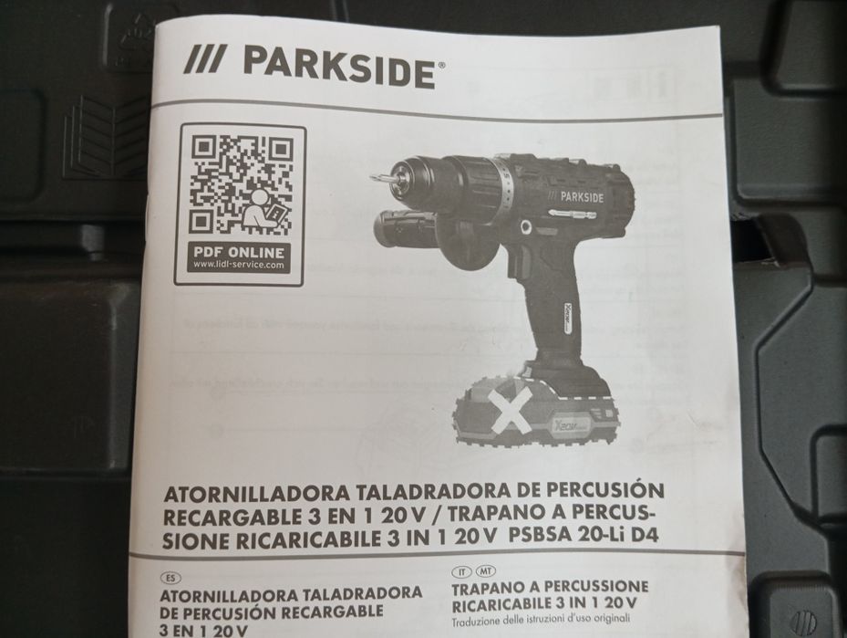 Berbequim de percussão 3 em 1 Parkside 20V