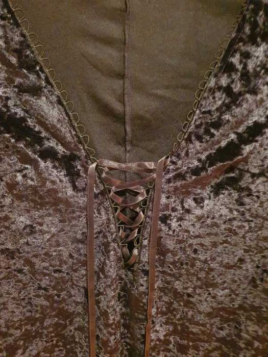 Vestido preto veludo M