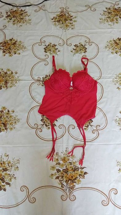 корсет boohoo с подтяжками для чулок новый размер L